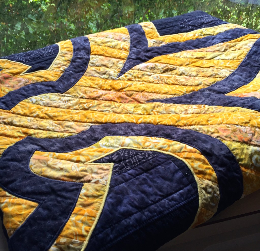 New Orleans Saints Quilt Detail 4